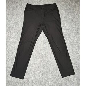 Lululemon ABC 5-Pocket Pants Men 32x31 Black Classic Fit Stretch LM5ADES